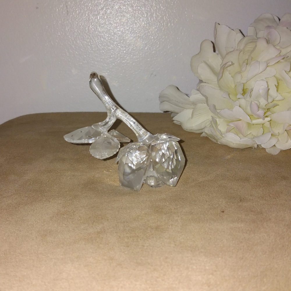 Swarovski Crystal The Rose Flower Statue - Picture 4 of 10